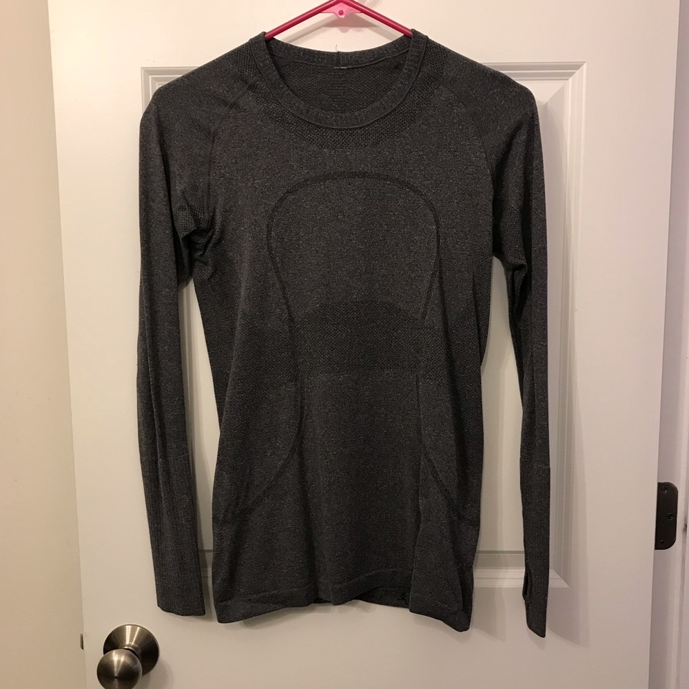Lululemon Dark Heathered Grey Swiftly Tech LS